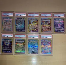【Sequential】PSA 10 & 9 Terastal Festival Eevee Evolution SAR Set of 9 Pokemon - Image 1