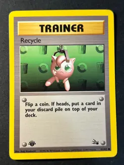 Recycle 61/62 1st Edition Fossil - Pokemon Card TCG - WOTC 1999 - LP - Image 1