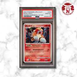 Pokemon Card Japanese - Entei Holo DPBP#294 - PSA 10 - Shining Darkness - - Image 1