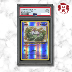 Pokemon Card English - Mew Reverse Foil #53/108 - PSA 9 - XY Evolutions - Image 1