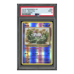 Pokemon Card English - Mew Reverse Foil #53/108 - PSA 9 - XY Evolutions - Image 2