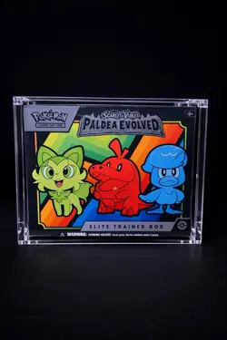 Pokemon Scarlet Violet Paldea Evolved Elite Trainer Box ETB Sealed Acrylic Case 820650853661 - Image 1