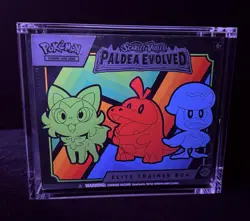 Pokemon Scarlet Violet Paldea Evolved Elite Trainer Box ETB Sealed Acrylic Case 820650853661 - Image 2
