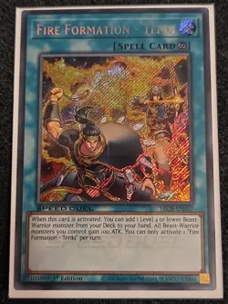 Yu-Gi-Oh! Fire Formation - Tenki SBCB-EN057 Secret Rare 1st Edition Near Mint - Image 1