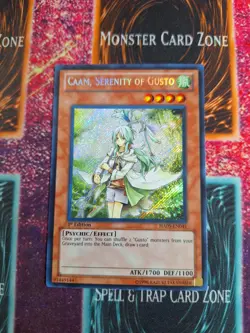 Yu-Gi-Oh! TCG Caam, Serenity of Gusto HA05-EN041 Secret Rare 1st Edition NM - Image 1