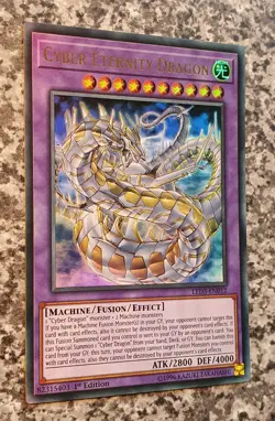 Yugioh LED3-EN012 Cyber Eternity Dragon 1st Edition Ultra Rare MINT - Image 2