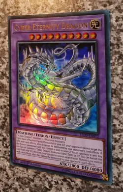 Yugioh LED3-EN012 Cyber Eternity Dragon 1st Edition Ultra Rare MINT - Image 3