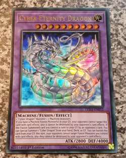 Yugioh LED3-EN012 Cyber Eternity Dragon 1st Edition Ultra Rare MINT - Image 4