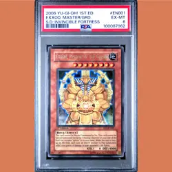 2006 EXXOD Master of the Guard Invincible Fortress PSA 6 Yu-gi-oh - Image 1