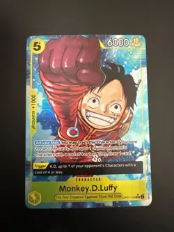 One Piece Monkey D.Luffy OP07-109 Alt Art Parallel NM - Image 1