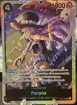One Piece TCG - Perona SR EB03-045 - NM/M English - In Hand Heroines Ed - Image 1