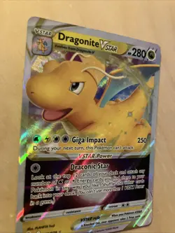 Dragonite VSTAR 050/078 Ultra Rare Half Art SWSH Pokemon Go POGO Card MINT - Image 5