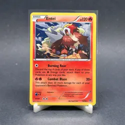 Pokemon TCG Entei XY Ancient Origins 14/98 Cosmos Holo Rare Card | LP/EX - Image 1