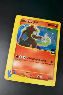 Rocket's Entei 095/141 VS Series 2001 Holo Rare 1st Edition Pokemon Card - Image 3