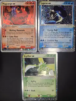 Pokemon E Reader Wotc Era Holo Lot Lapras Ex Scyther Ex Magcargo + 50 Bulk Cards - Image 1