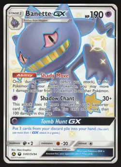 Banette GX SV61/SV94 Pokemon Hidden Fates Holo Full Art Card - Image 1