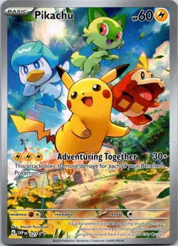 Pikachu 027 SV: Scarlet & Violet Promo Cards Promo Holofoil NM - Image 1