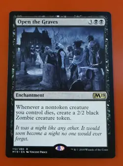 1x Open the Graves | M19 Core Set 2019 | MTG Magic Cards - Image 1