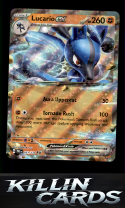 Lucario ex 051/131 Pokemon Double Rare SV: Prismatic Evolutions Card NM - Image 1