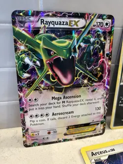 JUMBO Pokemon 5 Card Lot ‘09 Arceus, ‘11 Zoroark, Metagross, Rayquaza. View Pix - Image 2
