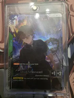Duo Maxwell Alternate Art Foil - GD01-090 R+ NM - Gundam TCG Card Game - Image 1