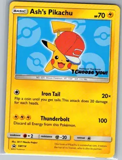 Ash's Pikachu - SM114 SM Promos - Pokemon Card - NM - Image 1