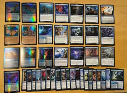 MTG Lot Of 42 Battle For Baldur’s Gate BLUE Cards Including FOILS - Image 1