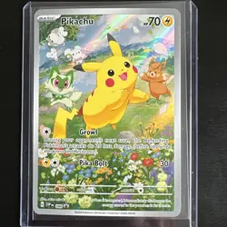 Pikachu Promo 088 Scarlet & Violet Holo Pokemon Card Paldea Adventure Chest - Image 1