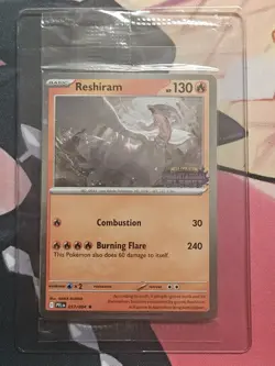 Reshiram 17/94 – Phantasmal Flames Stamped Promo – Sealed Pokemon Card – NM - Image 1
