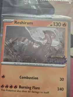 Reshiram 17/94 – Phantasmal Flames Stamped Promo – Sealed Pokemon Card – NM - Image 2