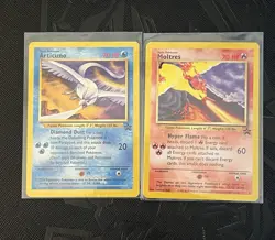 Pokemon TCG Molres 21 + Articuno 22 Wotc Black Star Promo (English)- LP(-)/MP(+) - Image 1