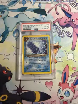 PSA 8 Pokemon 2002 1st Edition Neo Destiny Dark Omanyte Uncommon #37 - Image 1