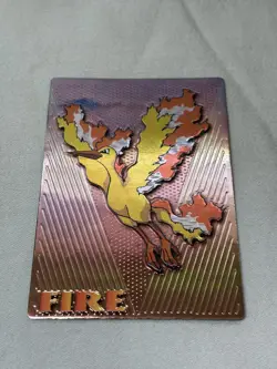 1999 Pokemon Japanese Meiji Embossed Promo Foil Moltres/Fire Mint NP - Image 1