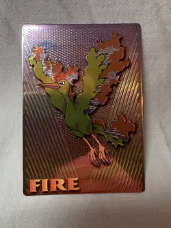 1999 Pokemon Japanese Meiji Embossed Promo Foil Moltres/Fire Mint NP - Image 2