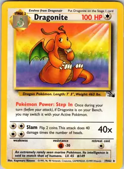 Dragonite (19) 19/62 Fossil Pokemon LP Unlimited - Image 1