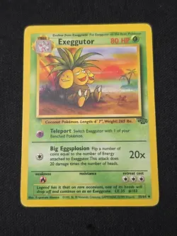 Exeggutor 35/64 Jungle Regular WOTC Vintage Pokemon TCG Moderately Played - Image 1