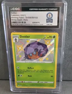 World record Pokemon Dottler Shining Fates Shiny Holo SV008/SV122 CGC 2021 - Image 1