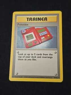 Pokedex 087/102 Base Set Regular WOTC Vintage Pokemon TCG Light Played - Image 1