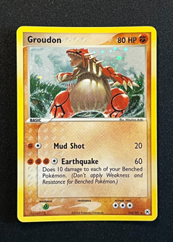 Pokemon 2004 EX Hidden Legends-Groudon 102/101 Secret Rare Holo -NM - Image 1