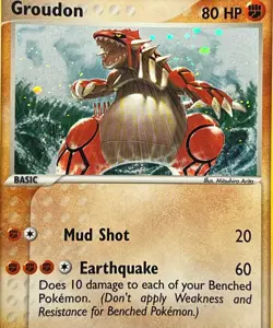 Pokemon 2004 EX Hidden Legends-Groudon 102/101 Secret Rare Holo -NM - Image 2