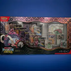 Pokemon TCG PALDEAN FATES Great Tusk Iron Treads Ex Premium Collection ✅ NEW - Image 1
