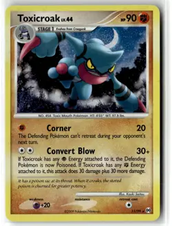 Toxicroak ⭐ 11/99 Holo Rare Arceus 2009 Holo Pokemon NM/LP - Image 1
