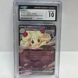 Pokemon Alcremie EX 075/159 Journey Together Holo Graded CGC 10 Gem Mint - Image 1
