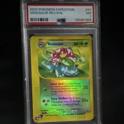 Pokemon Venusaur 067/165 Expedition Base Set Reverse Holo Rare PSA 7 2002 - Image 1