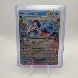 Lapras ex - 032/142 Stellar Crown Double Rare Pokemon - NM - Image 1