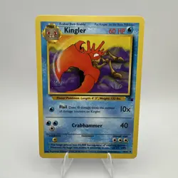 Kingler 38/62 Pokemon TCG WOTC Base Set Fossil Uncommon Lightly Played - Image 1