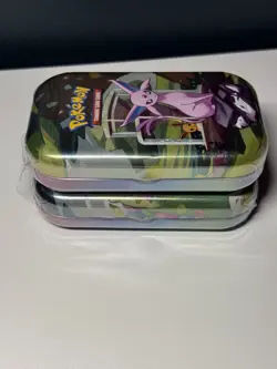 X2 Prismatic Evolutions Mini Tin - Sylveon And Espeon Art - Pokemon TCG - Image 3