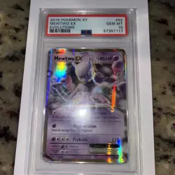 Pokemon 2016 XY Evolutions 52/108 MEWTWO EX PSA 10 GEM MINT #52 - Image 1