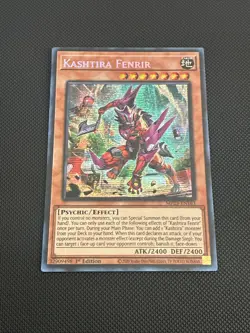 Yugioh! Kashtira Fenrir (PSE) MP23-EN163 Prismatic Secret Rare 1st Ed. Mint NM - Image 1