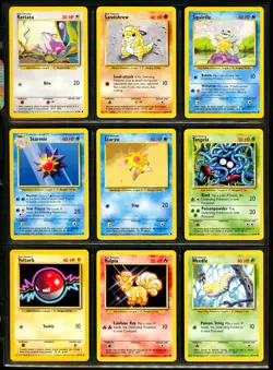 1999-2000 Pokemon BASE SET 4TH PRINT Edition COMPLETE Non Holo COMMON Cards NM+ - Image 4